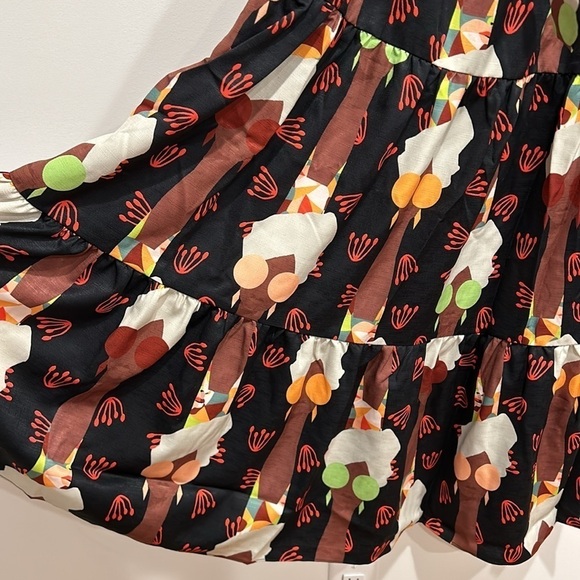 Brand new Hutch Maxi Midi Let’s Go Boho print Dress Size 0 ModCloth Belted - Picture 8 of 11